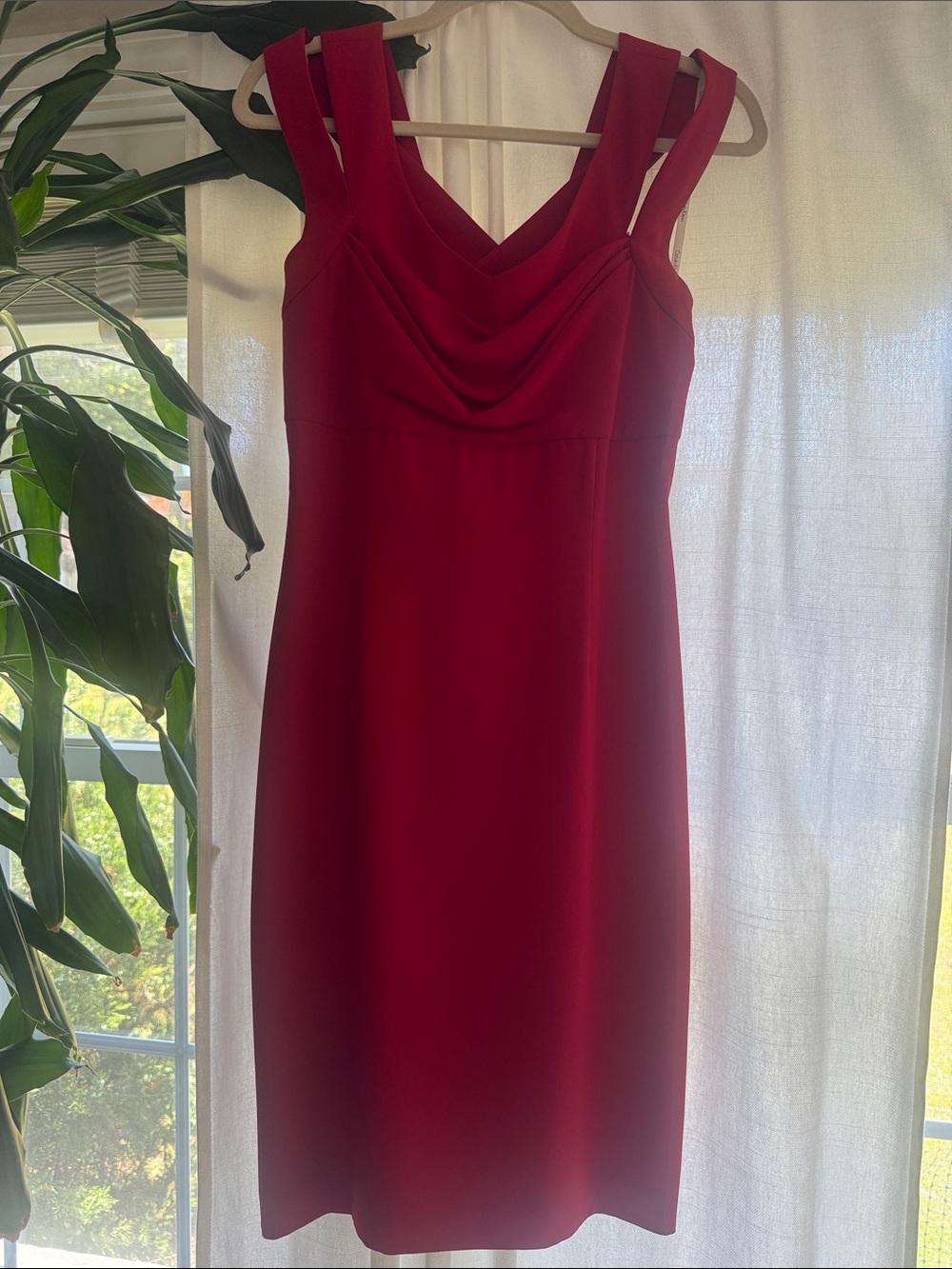 Calvin Klein Red Multi Strap Cocktail Dress